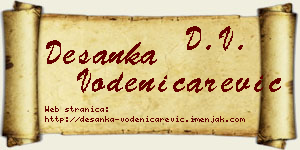 Desanka Vodeničarević vizit kartica